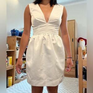 Reformation white mini dress